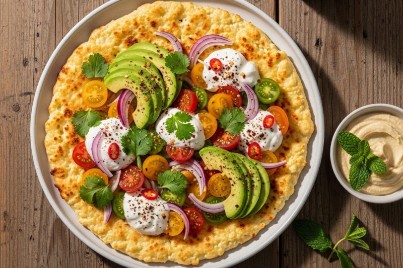 High Protein Cottage Cheese Flatbread – Easy Healthy Recipe