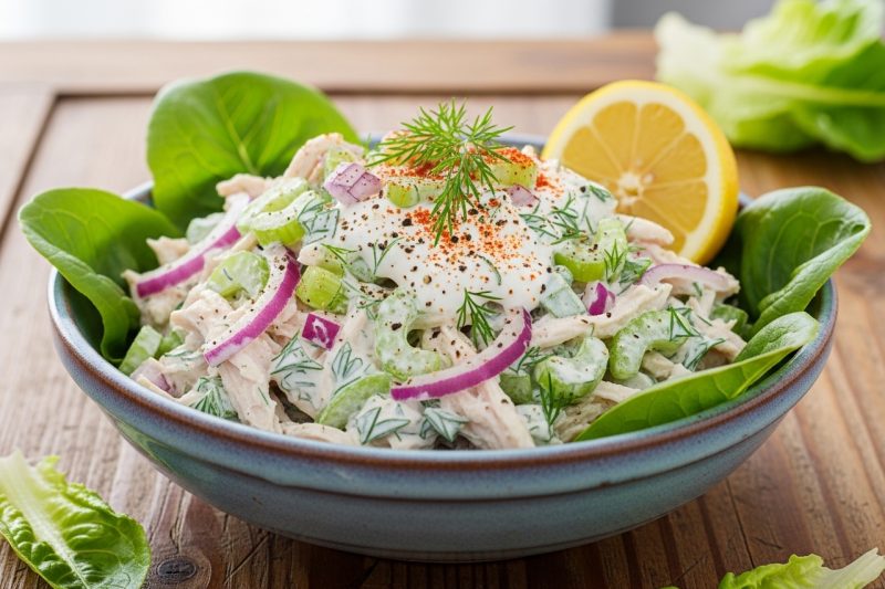 High Protein Greek Yogurt Chicken Salad – Healthy & Easy Weight Loss Recipe