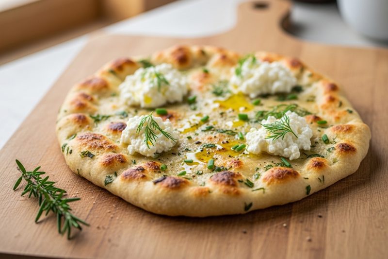 High Protein Cottage Cheese Flatbread – Easy Healthy Recipe