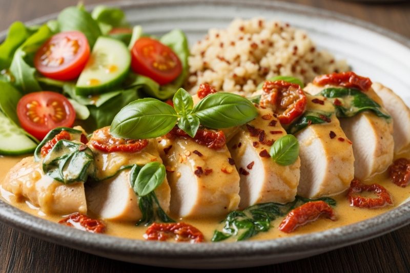 100% Healthy Marry Me Chicken (High Protein Creamy Mediterranean Style)